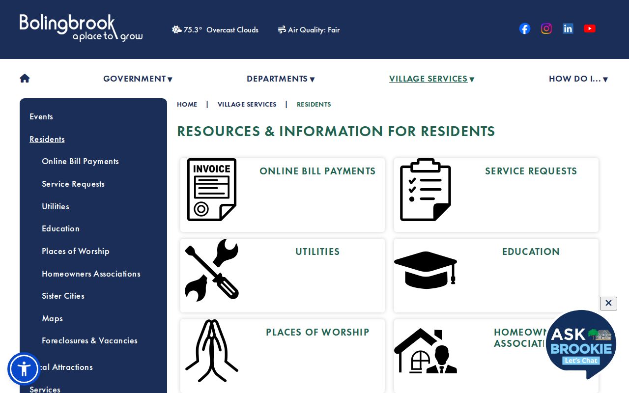 Bolingbrook ZIP code directory resident service geography