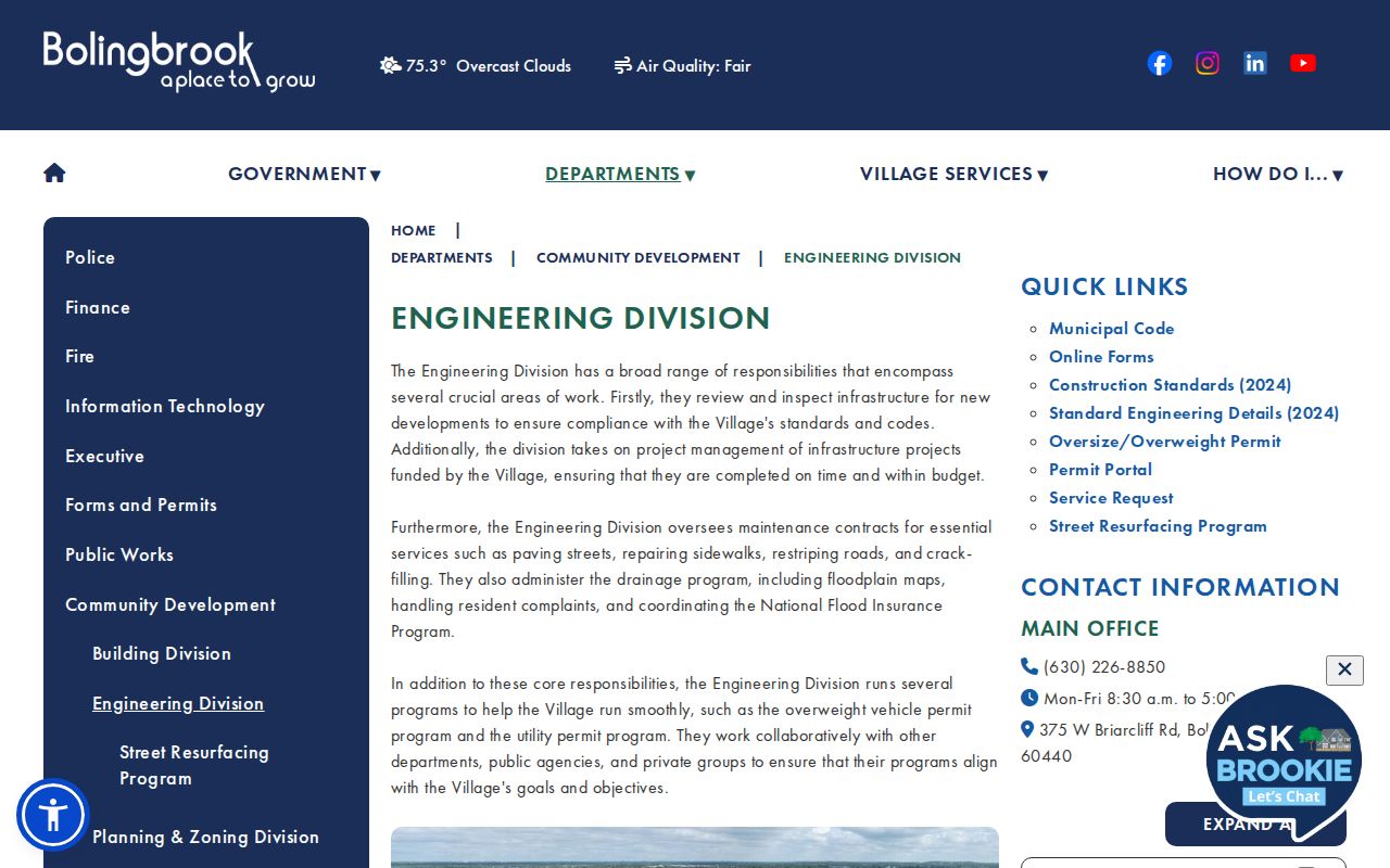 Bolingbrook ZIP code directory engineering maps and plats